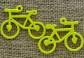 -0730 Zawieszka mała rower w kolorze neonowym cytrynowym