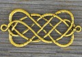 21213 Element ozdobny łącznik duży w kolorze złotym