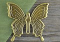 10883 Zawieszka duża motyl lekki w kolorze brązu 2szt
