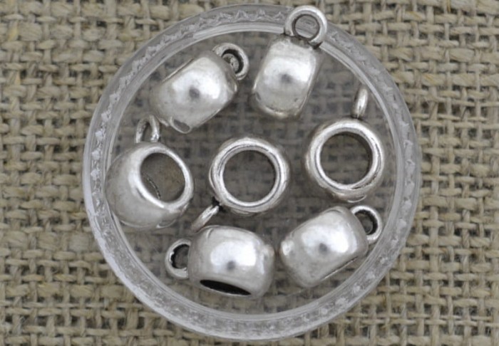 [571146] Krawatka modułowa w kolorze srebrnym 