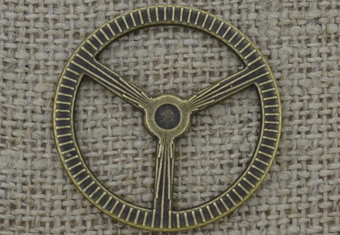 Element ozdobny steampunk tryb kolor brąz 34mm