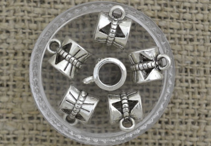 [571151] Krawatka modułowa w kolorze srebrnym