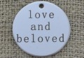 Zawieszka moneta "love and beloved" stal nierdzewna