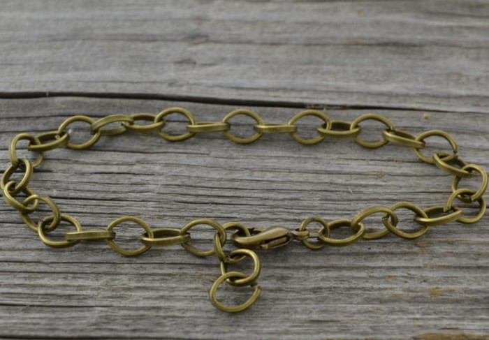 11804 Baza bransoletki charms w kolorze brązu