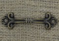 [k0719] Uchwyt ozdobny w kolorze brązu 48*14mm