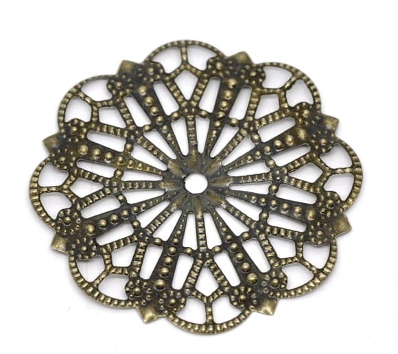 Element ozdobny wyginany kwiat