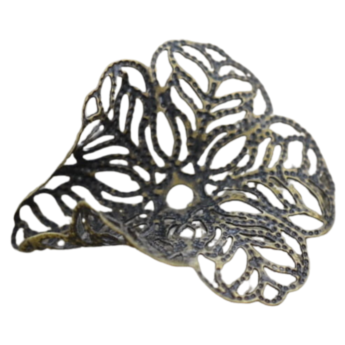 [11248] Element ozdobny ażurowy kolor brąz 26*25mm