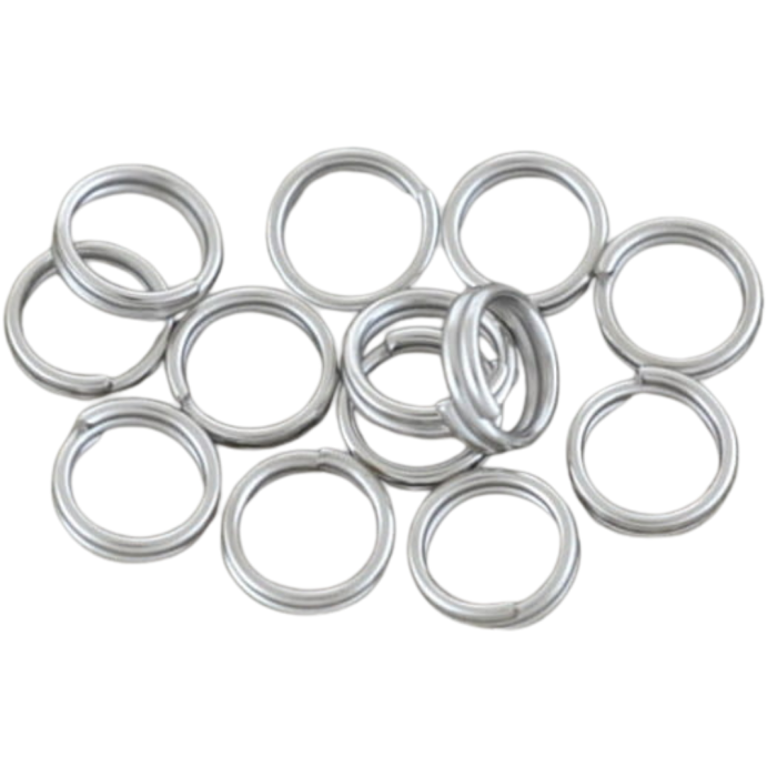 [301004] Ogniwka sprężynki 6mm kolor srebra 100szt