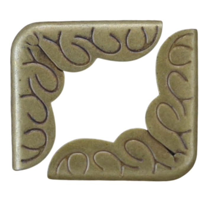 [k0503] Narożnik do książki brąz 16*16mm 8szt