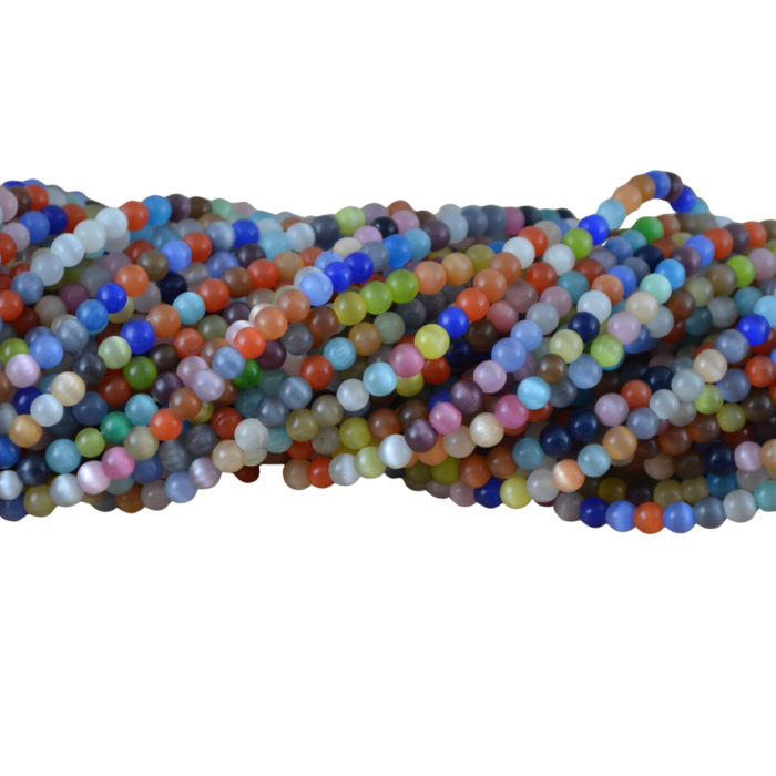 [240004] Kamień kocie oko 4mm mix 10szt