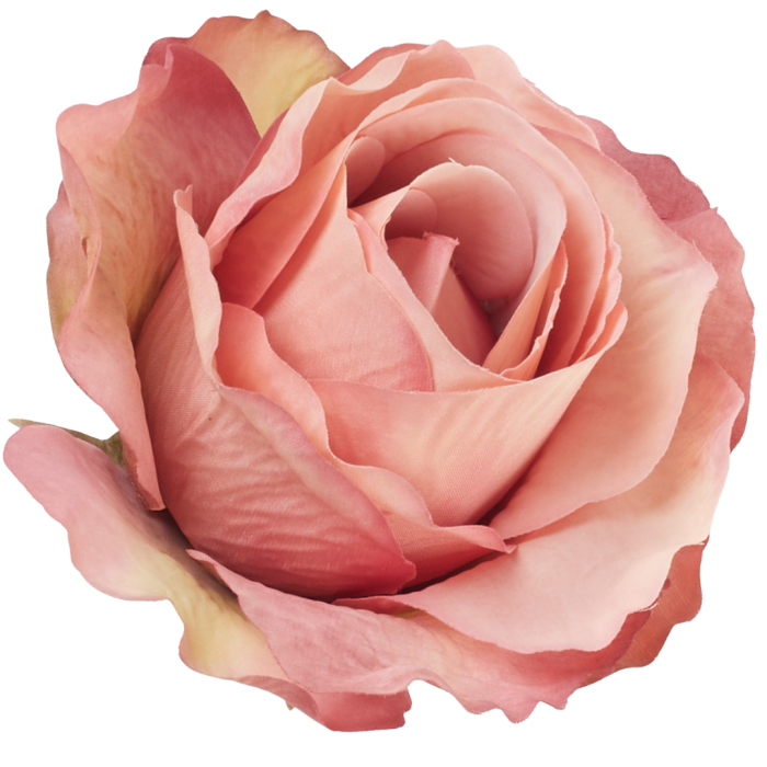 [68b72007] Róża główka wyrobowa 10cm brudnoróżowa