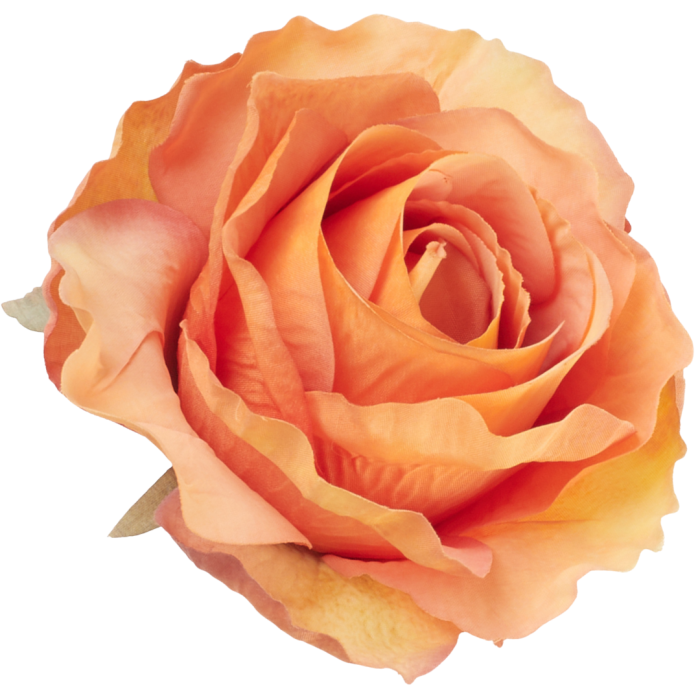 [68b72008] Róża główka wyrobowa 10cm pomarańczowa