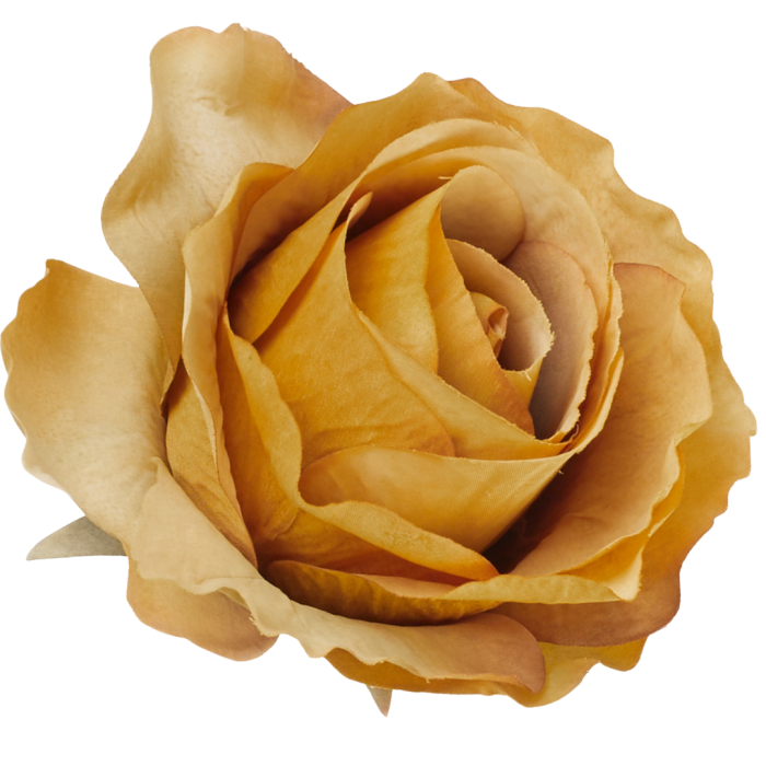 [68b72012] Róża główka wyrobowa 10cm złota