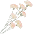 [68b7303] Gałązka kwiatowa goździk satynowy 72cm kremowo- jasnoróżowy