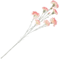 [68b7304] Gałązka kwiatowa goździk satynowy 72cm kremowo- różowy