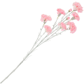 [68b7305] Gałązka kwiatowa goździk satynowy 72cm jasnoróżowy