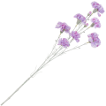 [68b7311] Gałązka kwiatowa goździk satynowy 72cm fioletowa