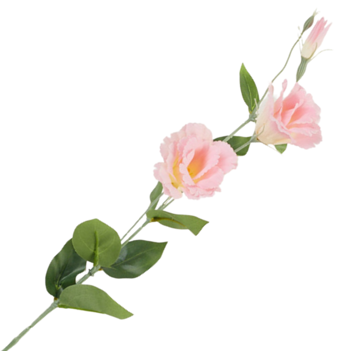 [68g2904] Gałązka kwiatowa eustoma jasnoróżowa 82cm