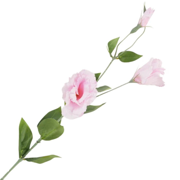 [68g2905] Gałązka kwiatowa eustoma różowa 82cm