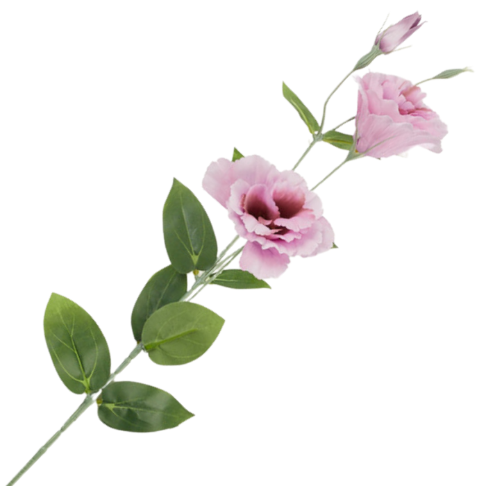 [68g2906] Gałązka kwiatowa eustoma ciemnoróżowa 82cm