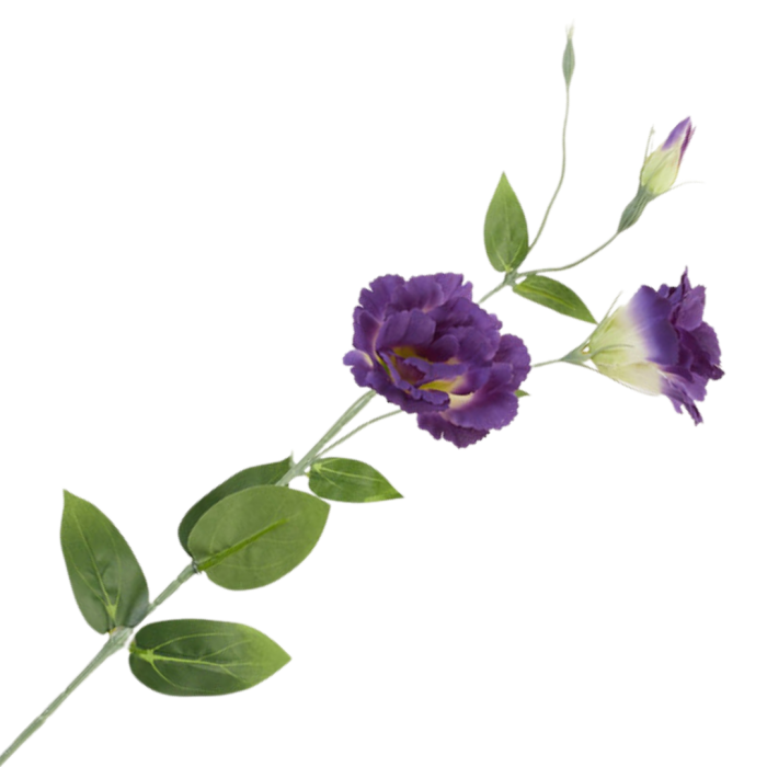 [68g2907] Gałązka kwiatowa eustoma fioletowa 82cm