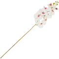 [68tp0102] Gałązka storczyka 9 kwiatów biała z różowym środkiem 95cm