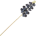 [68tp0116] Gałązka storczyka 9 kwiatów granatowa 95cm