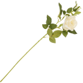 [68tg0501] Gałązka kwiatowa róża kremowa 61cm