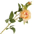 [68tg0503] Gałązka kwiatowa róża żółta 61cm