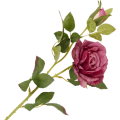 [68tg0507] Gałązka kwiatowa róża ciemnoróżowa 61cm