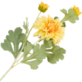 [68tg0604] Gałązka kwiatowa dalia żółta 63cm