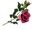 [68tg0507] Gałązka kwiatowa róża magenta 66cm