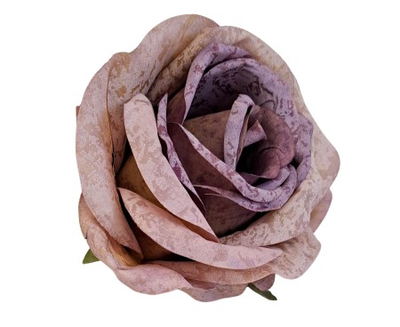 [68b71013] Róża główka wyrobowa 10cm fioletowo-beżowa