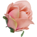 [w04239] Róża główka 9cm cukierkowo-różowa z biskupim