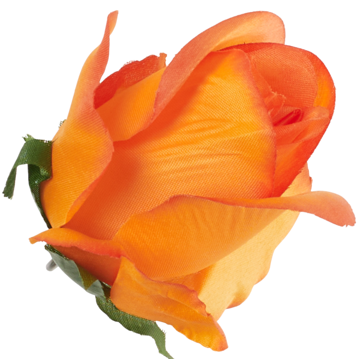 [w0436] Róża główka 9cm pomarańczowa