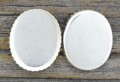 50103 Klasyczna baza medalionu w kolorze srebra na kaboszon 8*10mm 5szt 