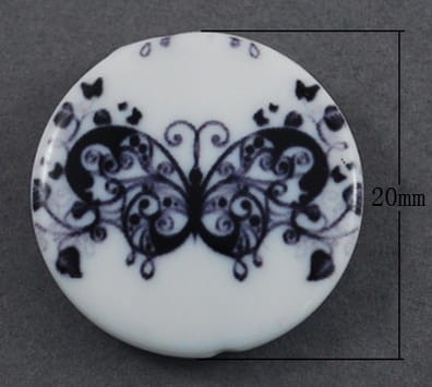 Moneta akrylowa z motylkiem 20mm
