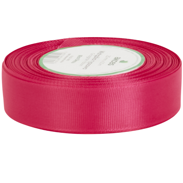 Wstążka rypsowa 25mm 22mb magenta