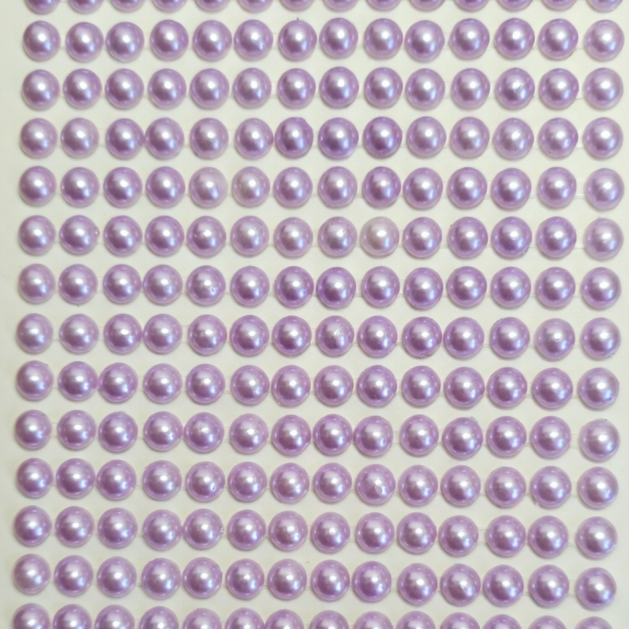 [55390] Perełki dekoracyjne duży blister liliowe 6mm 504 sztuk
