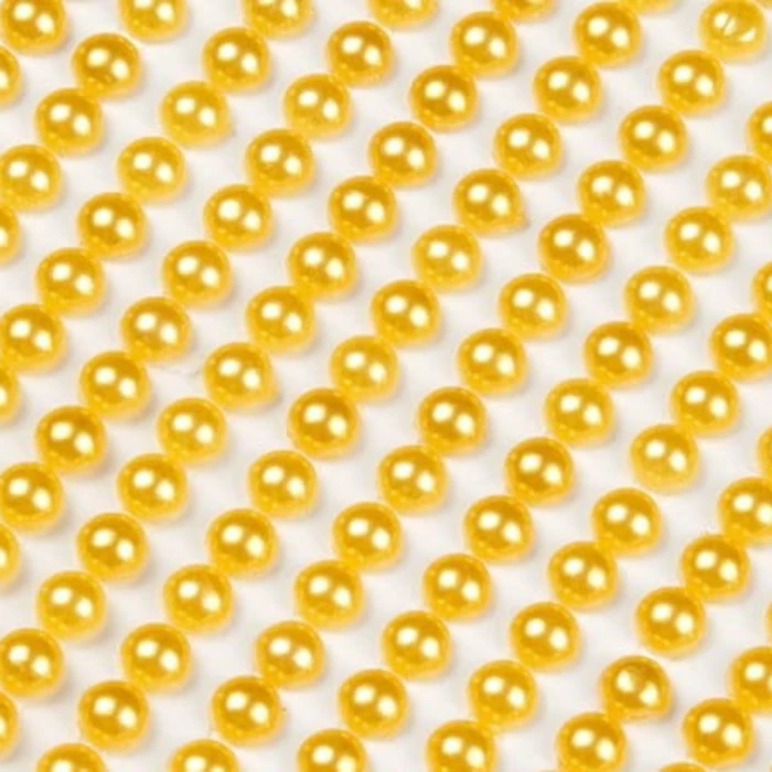 [55391] Perełki dekoracyjne duży blister miodowe 6mm 504 sztuk