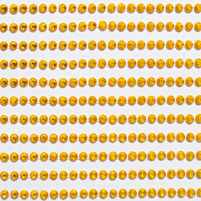 [55399] Kryształki dekoracyjne duży blister miodowe 3mm 1053 sztuk