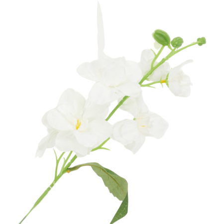 [wb18215] Gałązka kwiatowa ostróżka 42cm śmietankowa