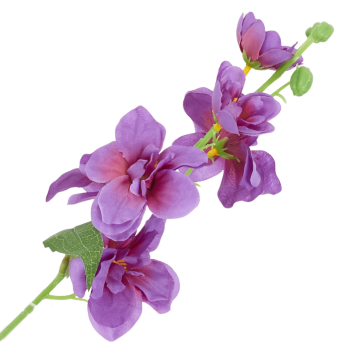[wb18216] Gałązka kwiatowa ostróżka 42cm fioletowa