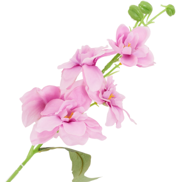 [wb18217] Gałązka kwiatowa ostróżka 42cm jasnoróżówa