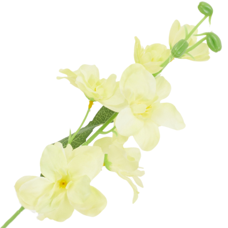 [wb18219] Gałązka kwiatowa ostróżka 42cm cytrynowa