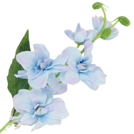 [wb18220] Gałązka kwiatowa ostróżka 42cm błękitna