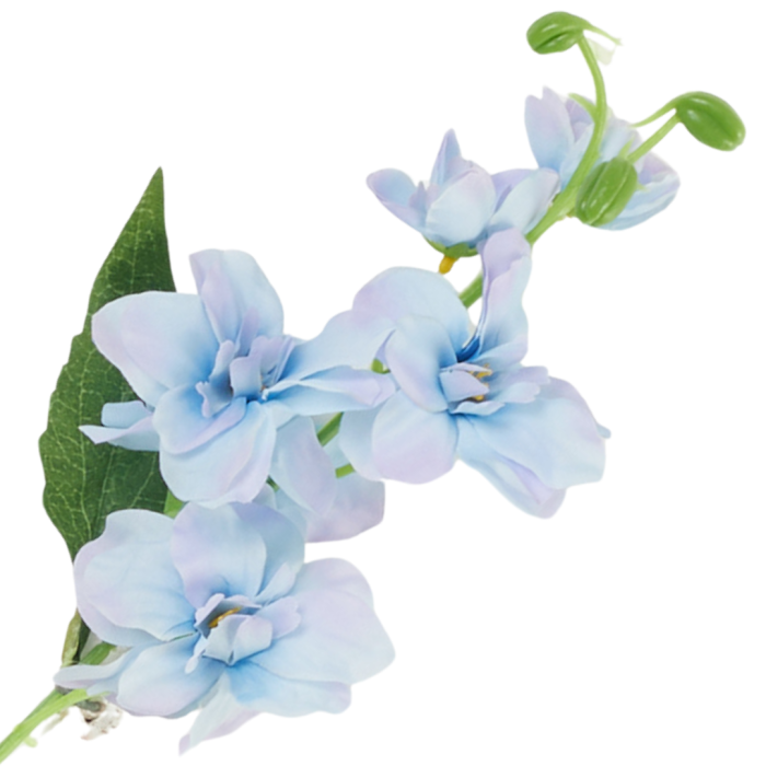 [wb18220] Gałązka kwiatowa ostróżka 42cm błękitna