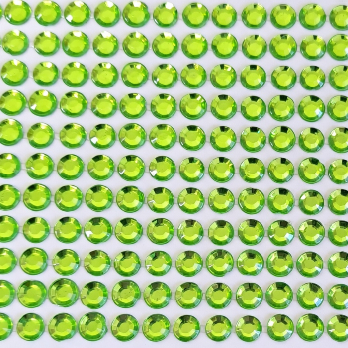 [553104] Kryształki dekoracyjne duży blister zielone 3mm 1053 sztuk