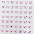 [553108] Kryształki opalizujące motylki różowe 133 sztuk