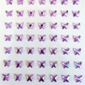 [553109] Kryształki opalizujące motylki liliowe 133 sztuk
